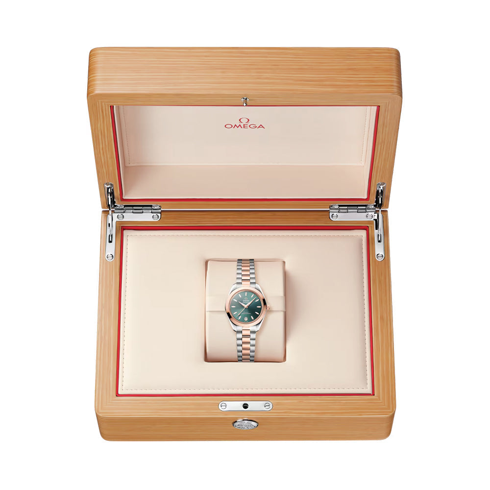 Seamaster Aqua Terra 150M Two-Tone Sedna™ Gold 30mm - Green on Bracelet