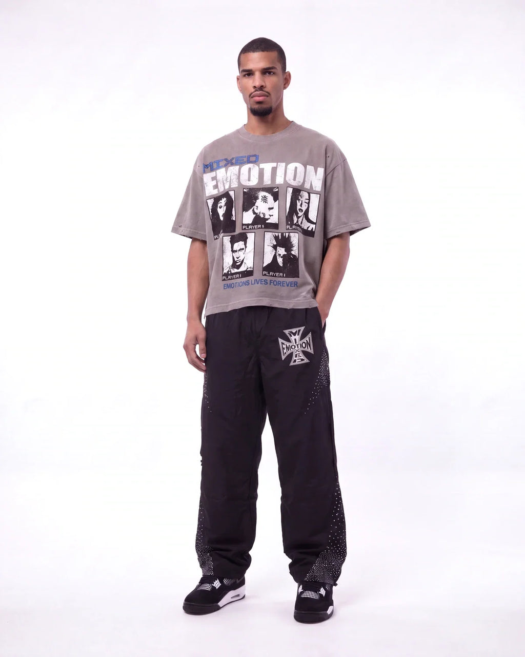 Mixed Emotions Classic Nylon Pant Black