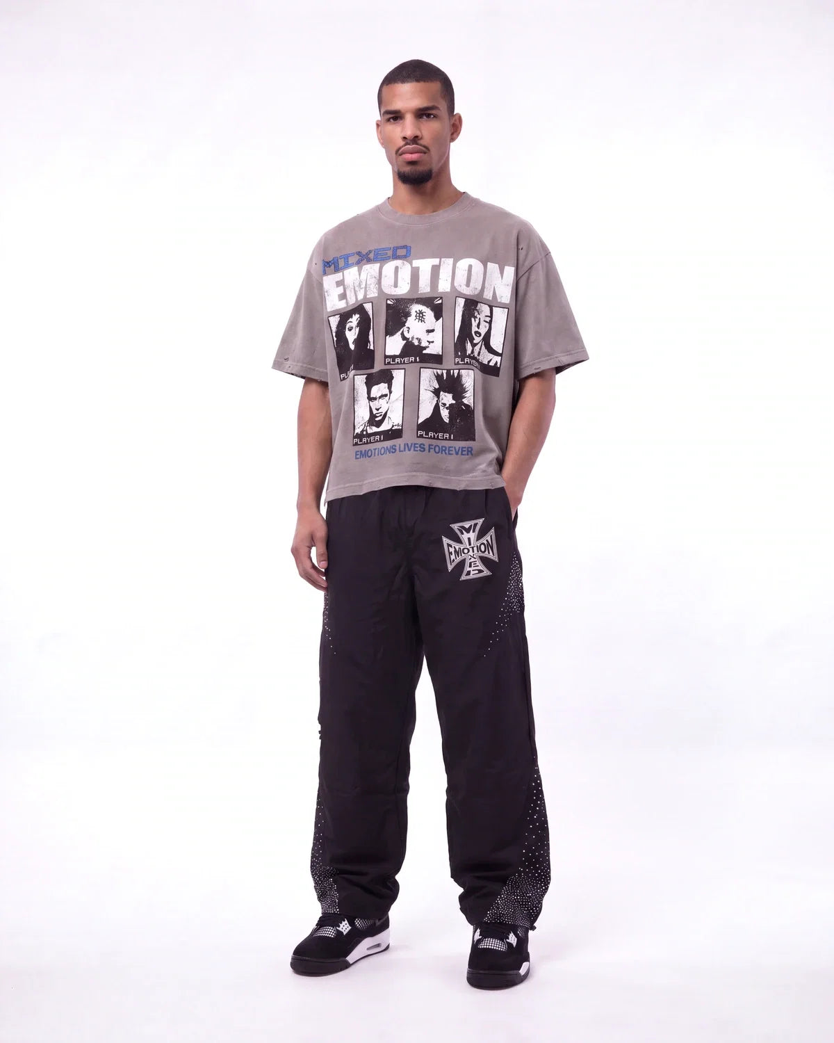 Mixed Emotions Classic Nylon Pant Black