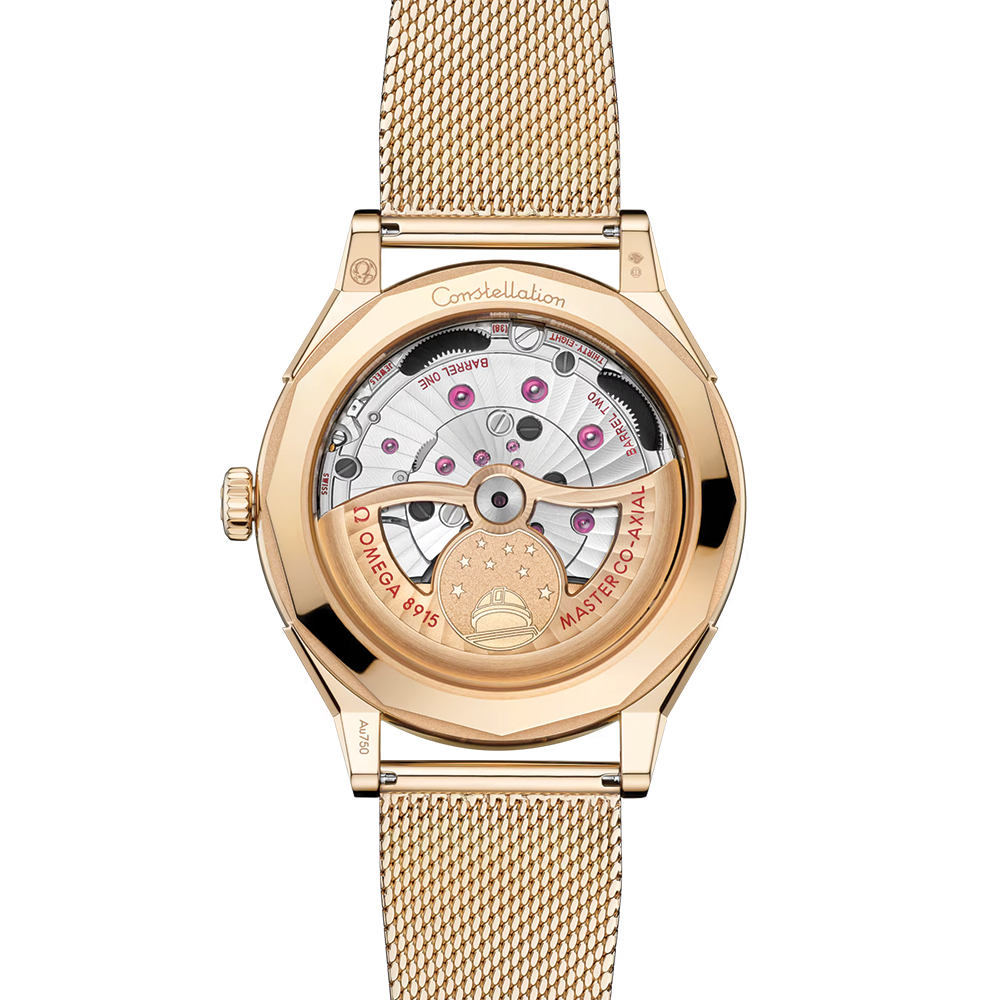 Constellation Observatory Moonshine™ Gold 39.4mm - Gold on Bracelet