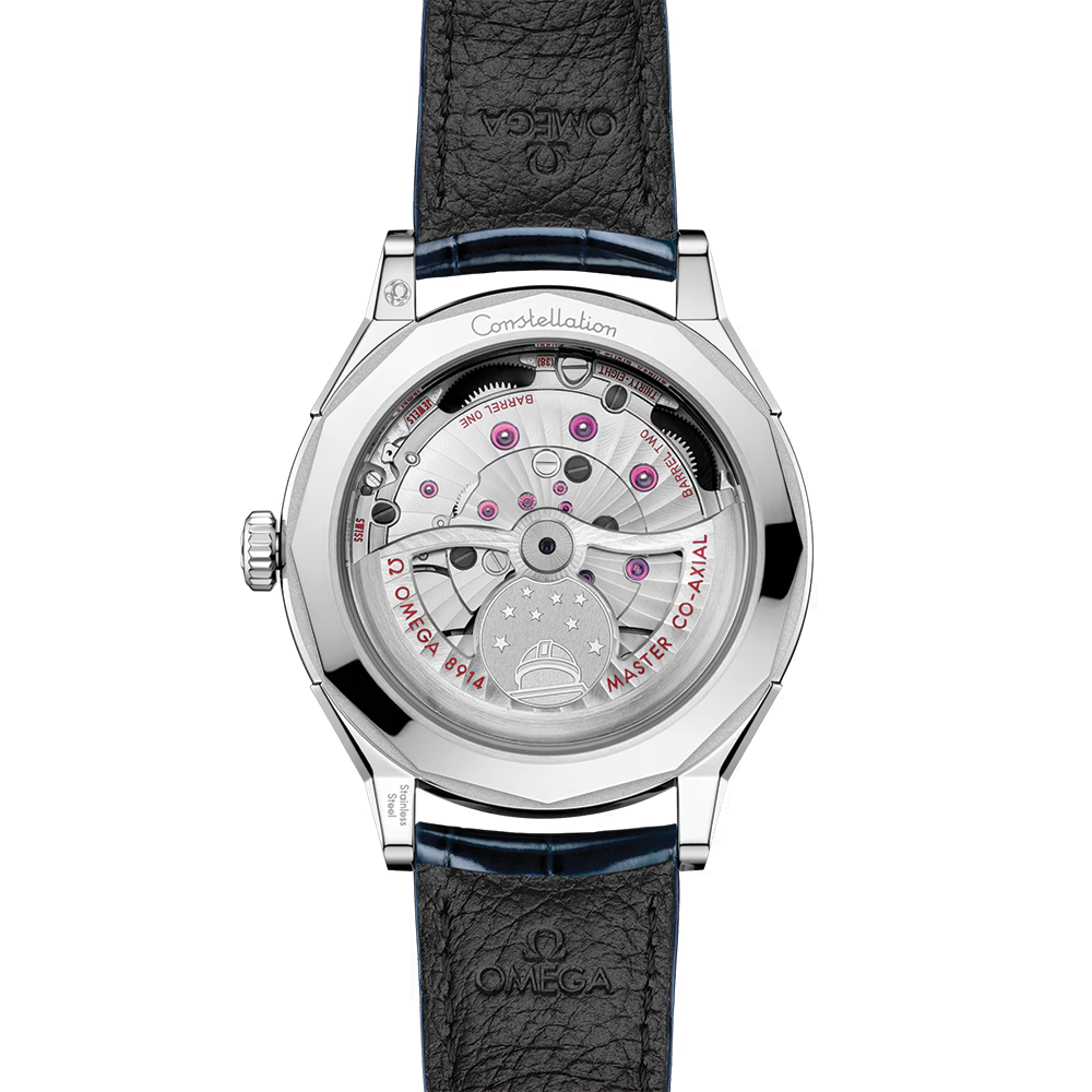 Constellation Observatory 39.4mm - Blue on Leather Strap