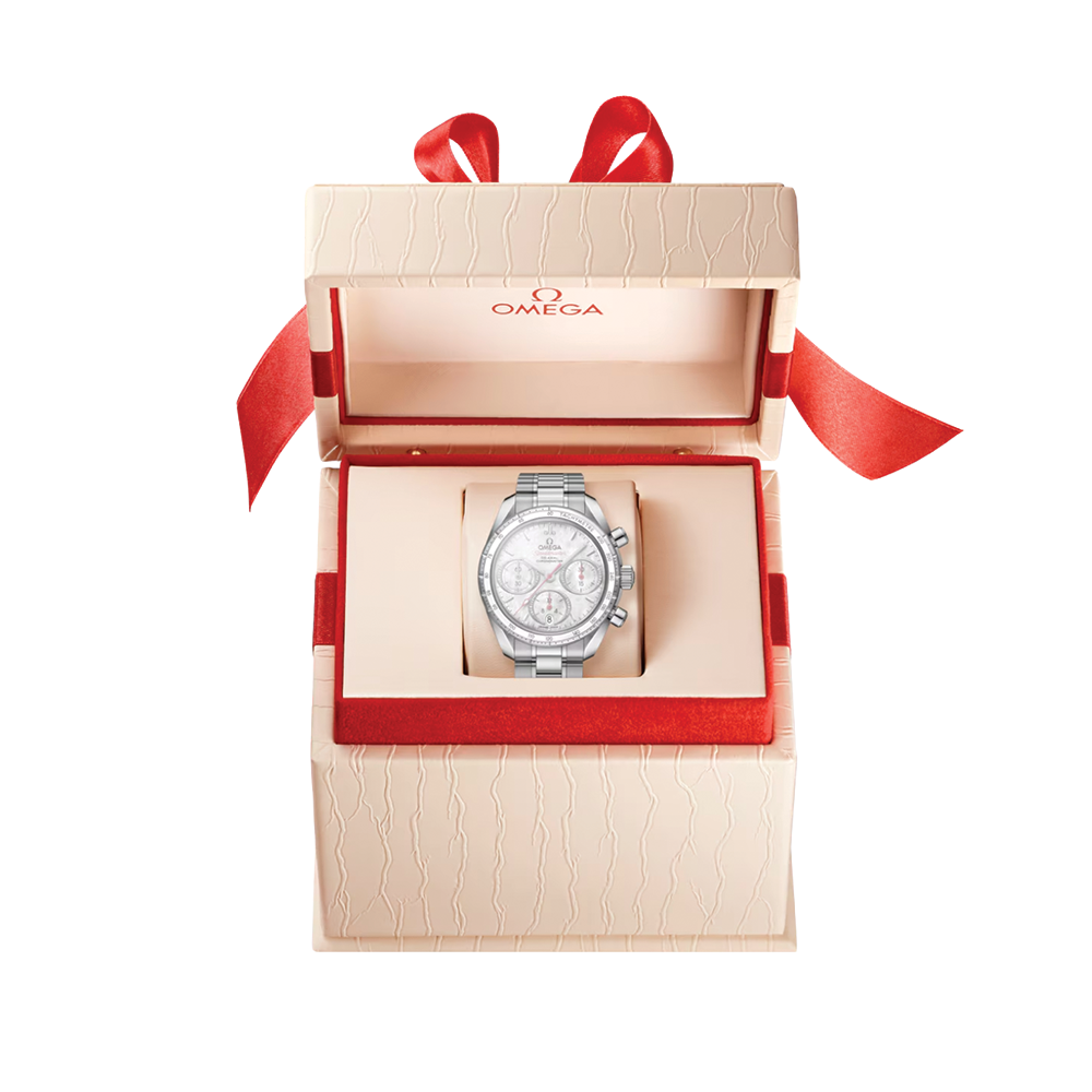 Speedmaster 38mm - White Mother-of-Pearl on Bracelet
