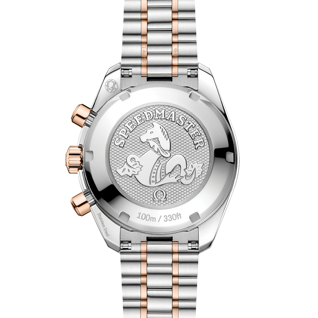 Speedmaster Chronograph Two-Tone 18K Sedna™ Gold and Steel 38mm - Ivory on Bracelet