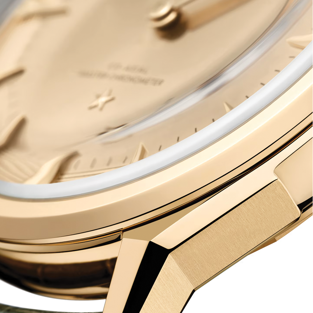 Constellation Observatory Moonshine™ Gold 39.4mm - Gold on Leather Strap