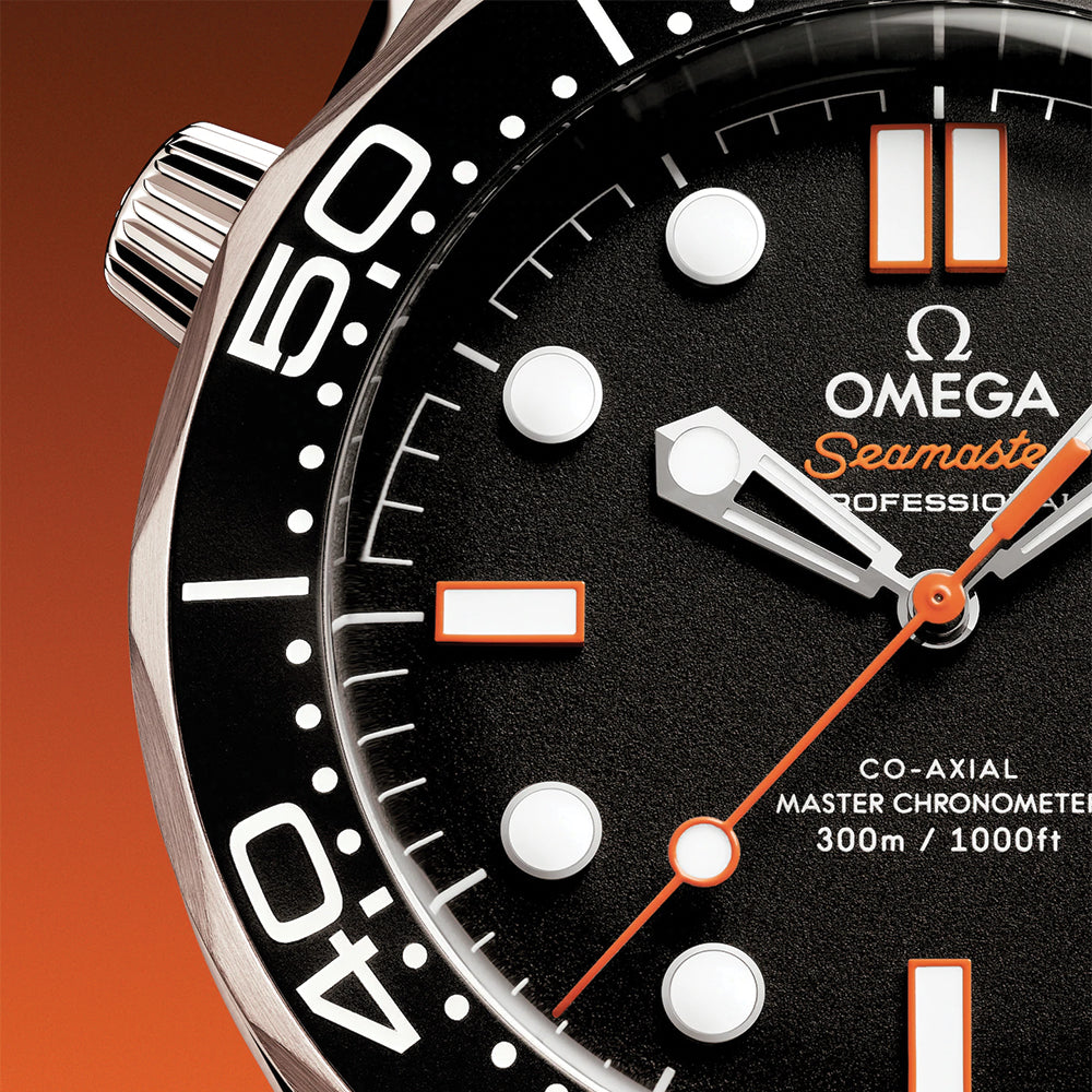 Seamaster Diver 300M 42mm - Black on Rubber Strap