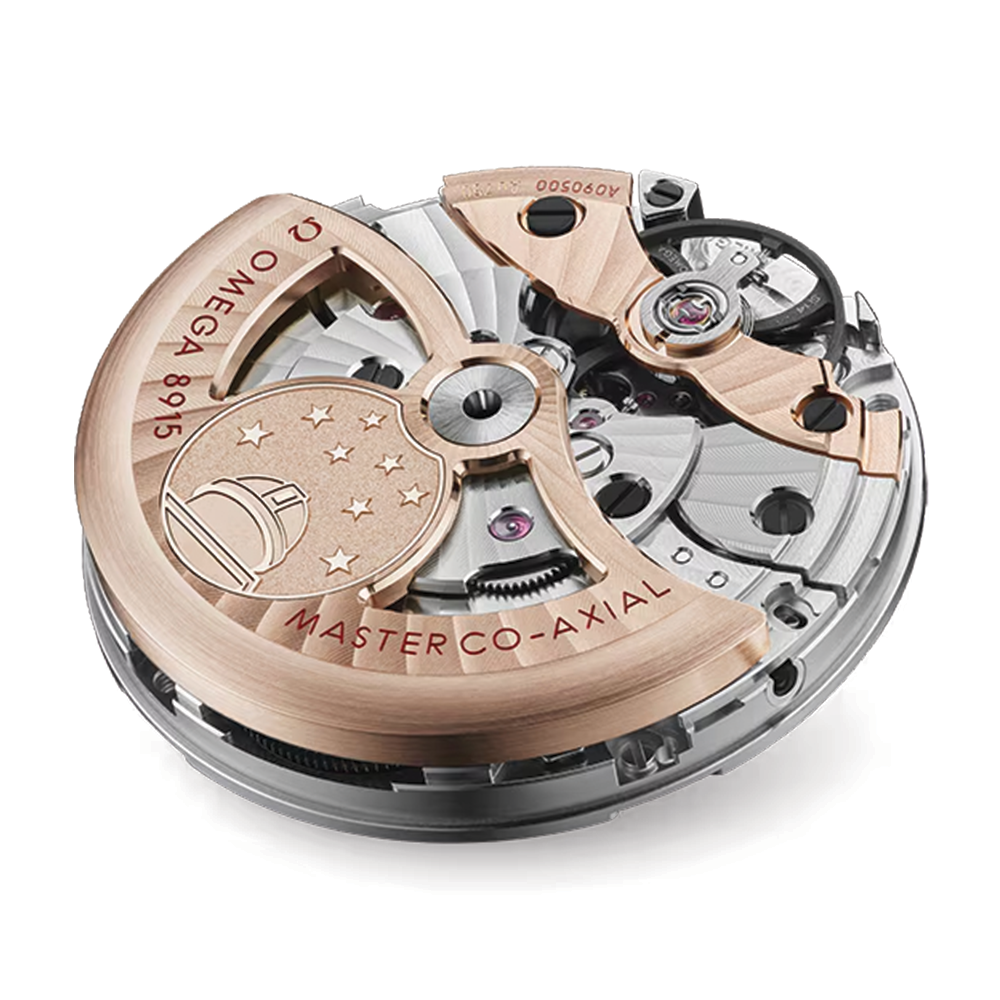 Constellation Observatory Sedna™ gold 39.4mm - Pink Gold on Leather Strap