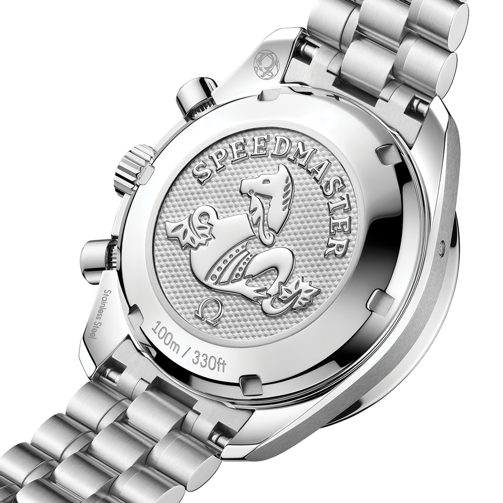 Speedmaster Chronograph 38mm - Ice Blue, Diamond-Set Bezel on Bracelet