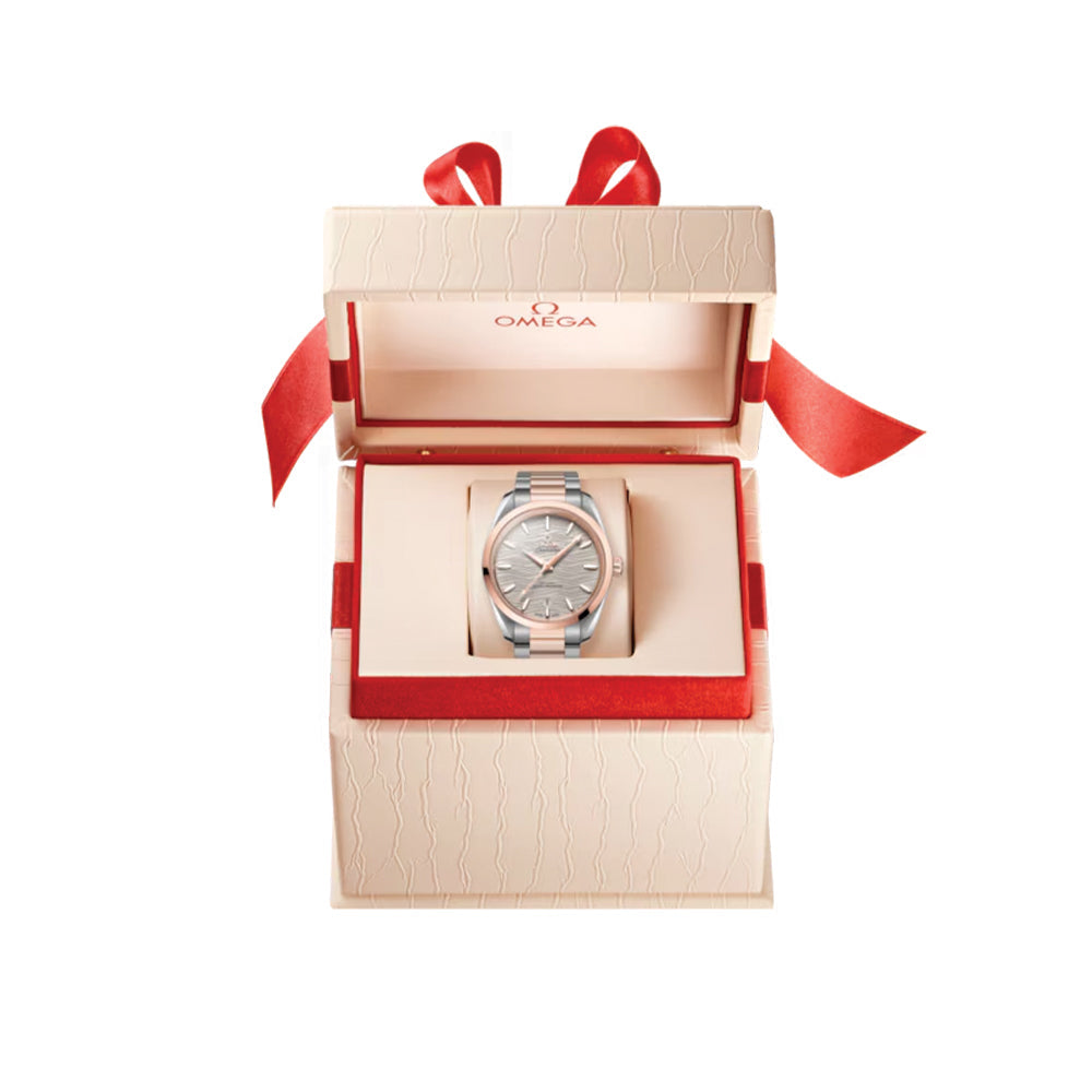 Seamaster Aqua Terra 150M Steel and Sedna™ Gold 38mm - Grey on Bracelet