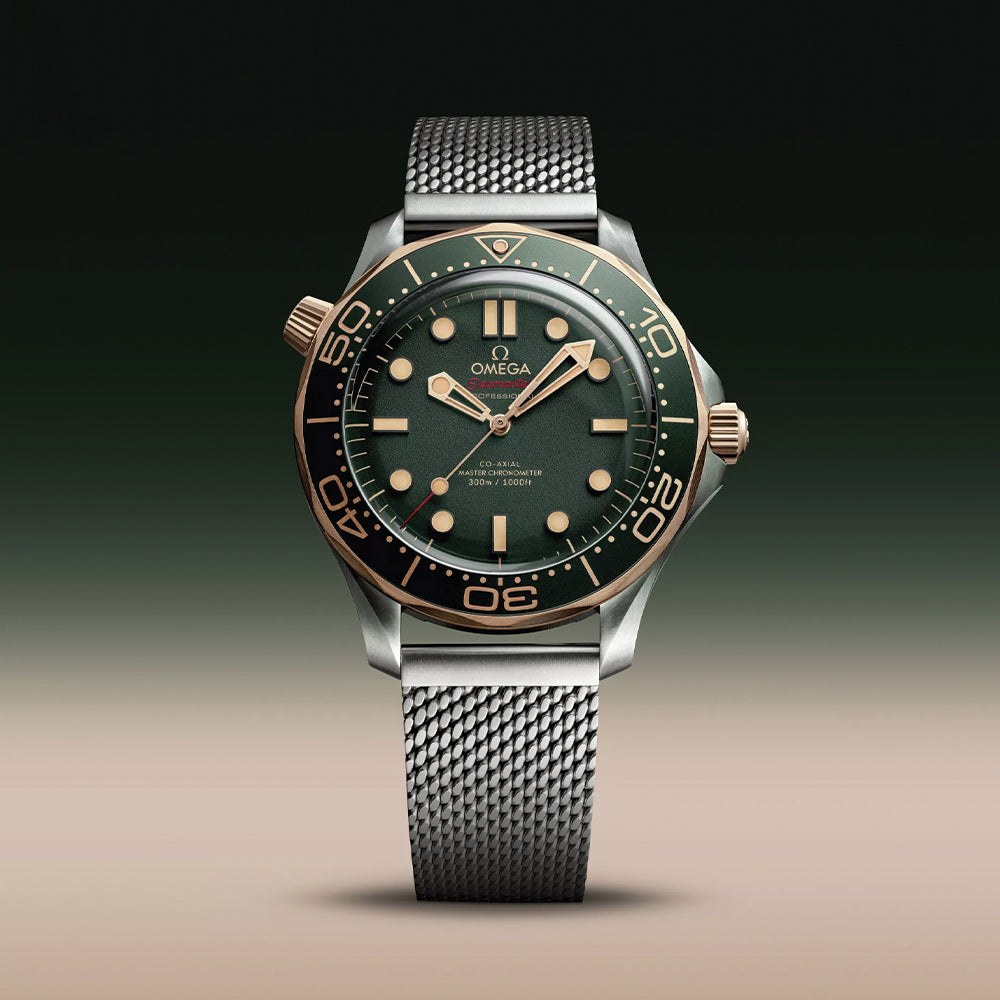 Seamaster Diver 300M Titanium and Bronze Gold 42mm - Green on Bracelet