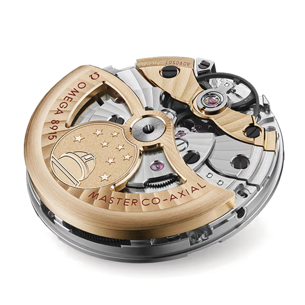 Constellation Observatory Moonshine™ Gold 39.4mm - Gold on Leather Strap