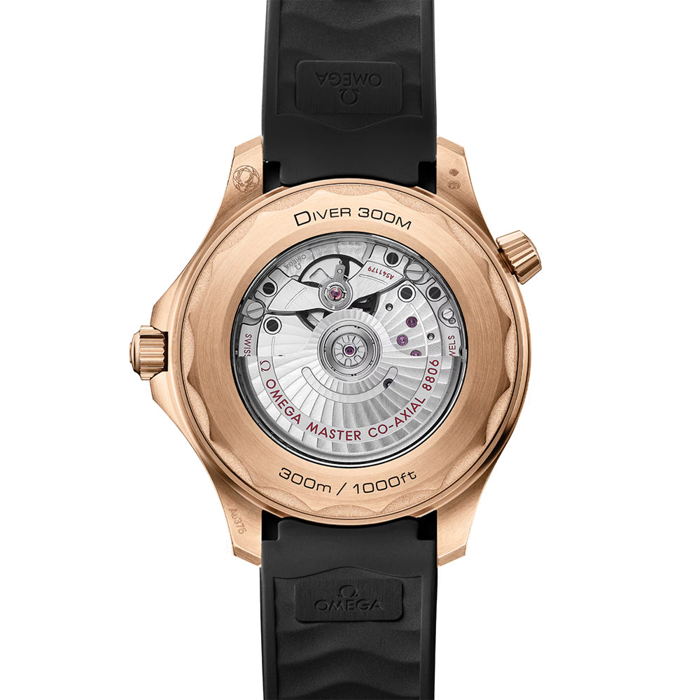 Seamaster Diver 300M Bronze Gold 42mm - Black on Rubber Strap