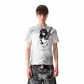 TREND ST Street Punk Graffiti Rock Character Printed Short sleeved T-shirt for Men's Summer Slimming Short Style Boxy