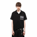 Fake Two Seagull Collar Pocket Polo Shirt T-shirt with