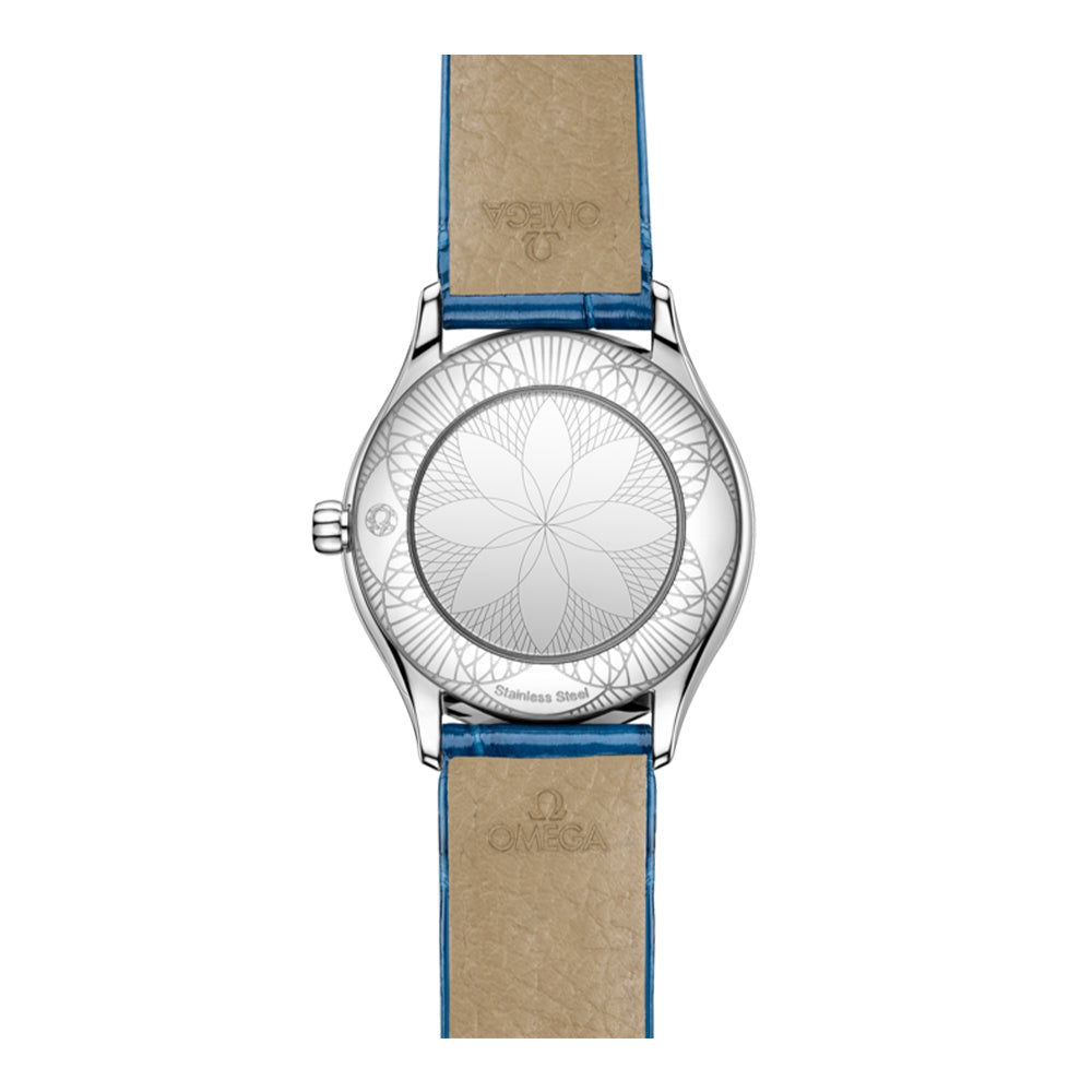 De Ville Mini Trésor Diamond Quartz 26mm - White on Strap