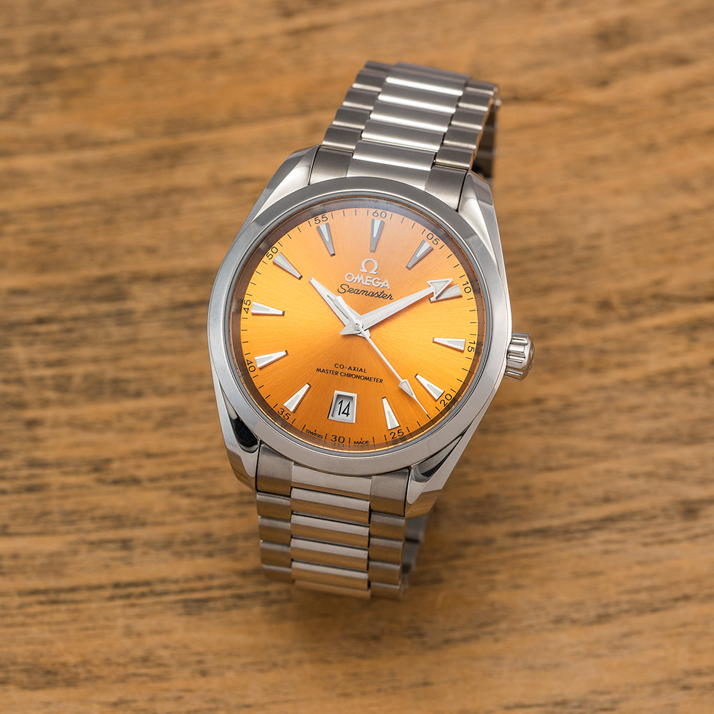 Seamaster Aqua Terra Shades 150M 38mm - Saffron Orange on Bracelet