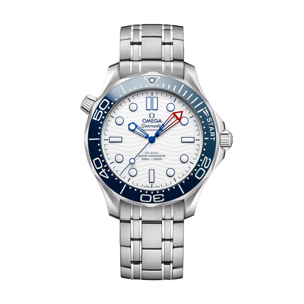 Seamaster Diver 300M America's Cup 42mm - White on Bracelet