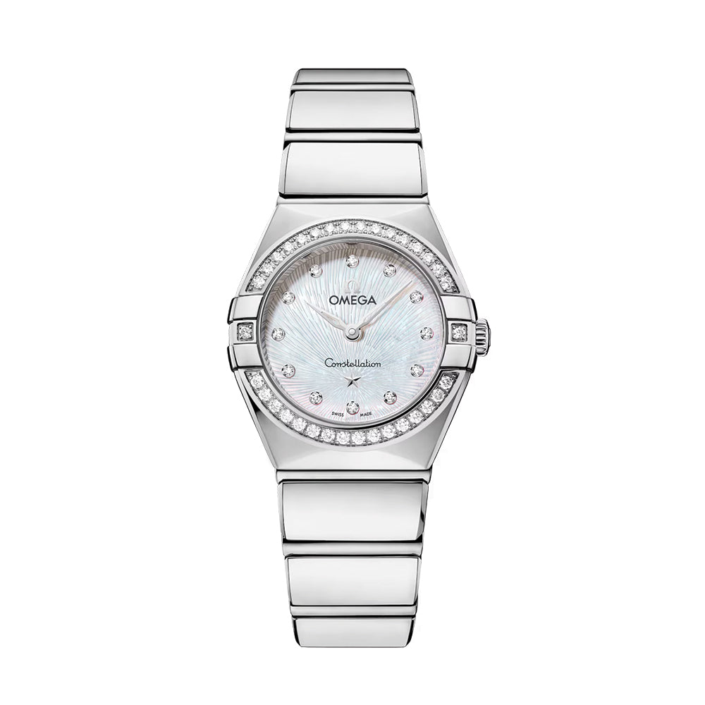 Constellation Diamonds Quartz 25mm - White, Mother-of-Pearl on Bracelet