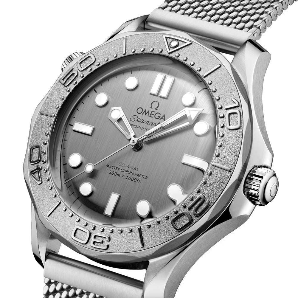 Seamaster Diver 300M Titanium Bezel 42mm - Grey on Bracelet