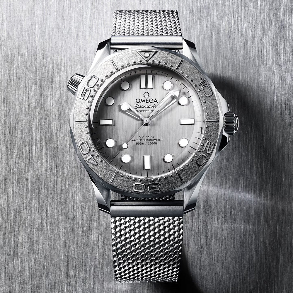 Seamaster Diver 300M Titanium Bezel 42mm - Grey on Bracelet