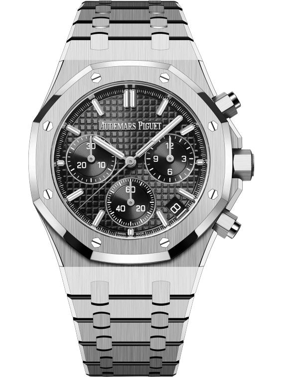 Audemars Piguet Royal Oak Selfwinding Chronograph “50th Anniversary” Steel Bracelet Black Dial (Ref # 26240ST.OO.1320ST.02