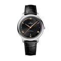 De Ville Prestige 40mm - Black on Leather Strap