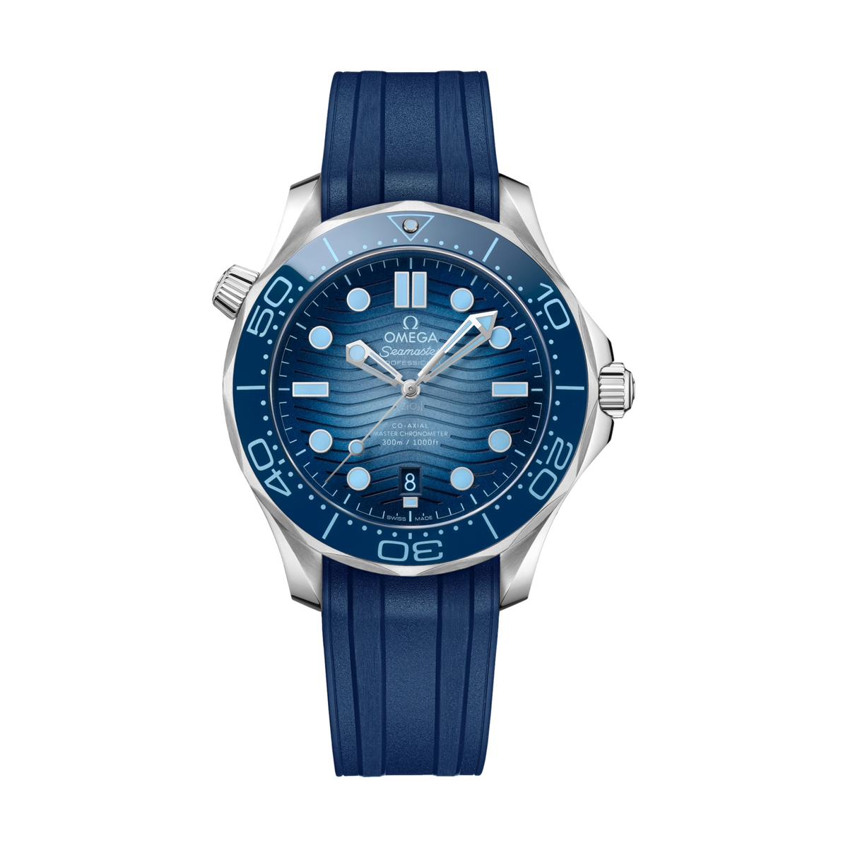 Seamaster Diver 300M 42mm - Summer Blue on Rubber Strap