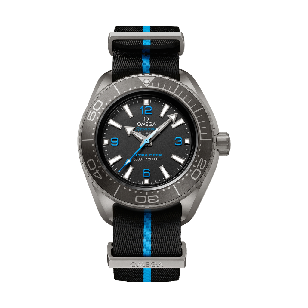 Seamaster Planet Ocean Ultra Deep 6000M 45.5mm - Black on Fabric Strap