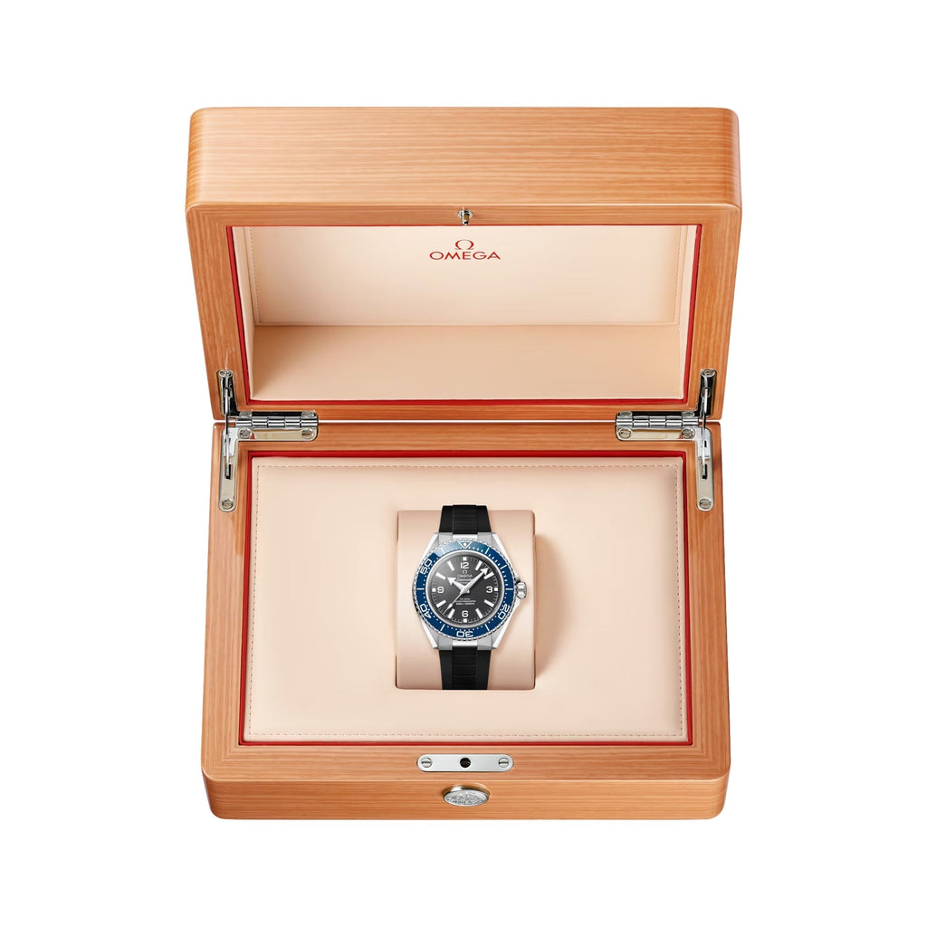 Seamaster Planet Ocean 600M 42mm - Black and Blue on Rubber Strap