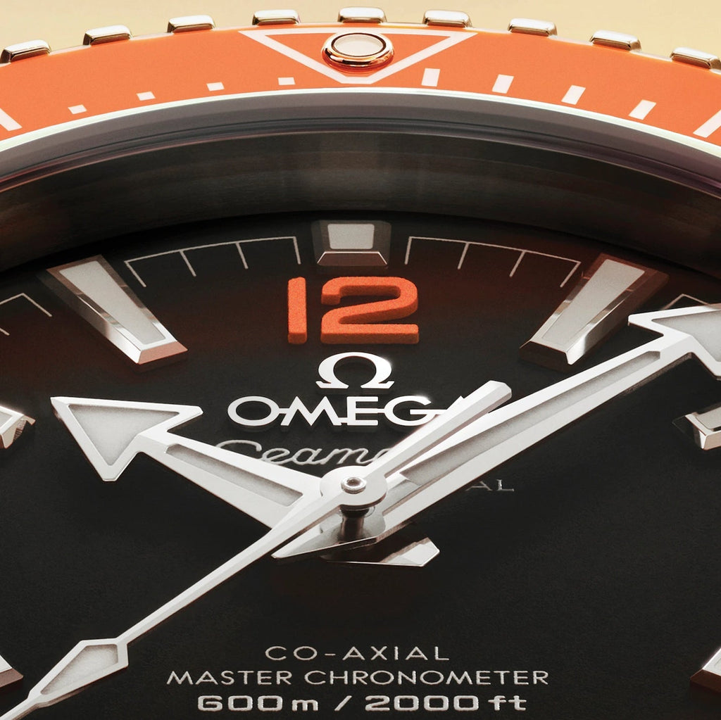 Seamaster Planet Ocean 600M 42mm - Black and Orange on Black Rubber Strap